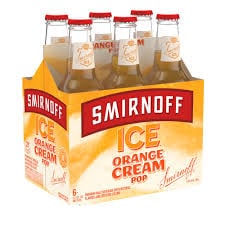SMIRNOFF ICE ORANGE CREAM POP 6PK 12 OZ